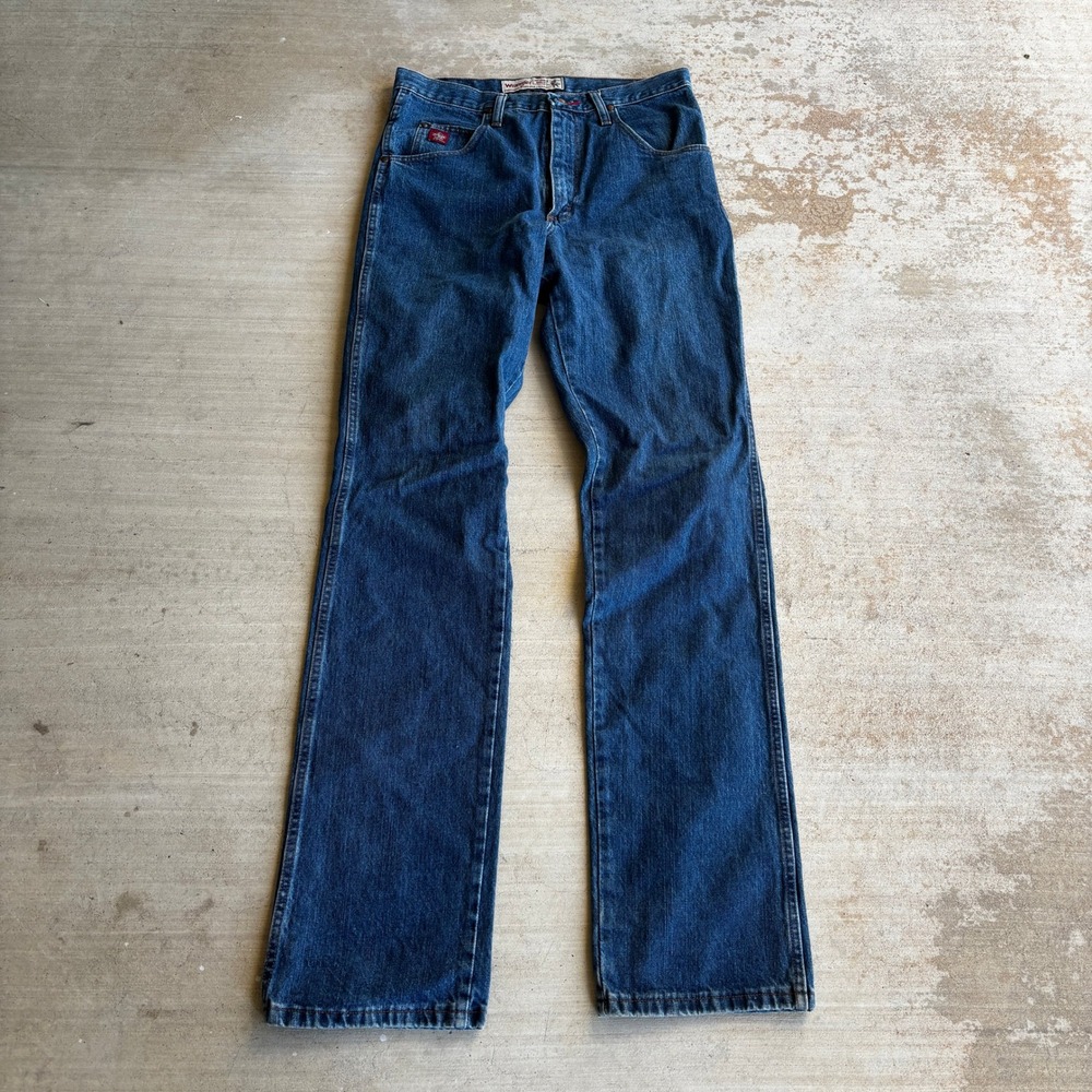 Wrangler PBR Jeans Mens 32x36 Blue Denim Original Western Classic 28PBRDD